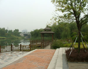 Landscape greening project of Zhuhe River