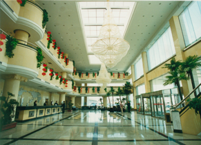 Decoration project of the hall of Shandong Luneng kite Hotel
