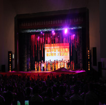 潍坊昌大建设集团组织援川人员观看“羌风鲁韵歌舞剧——鲁川情”文艺演出